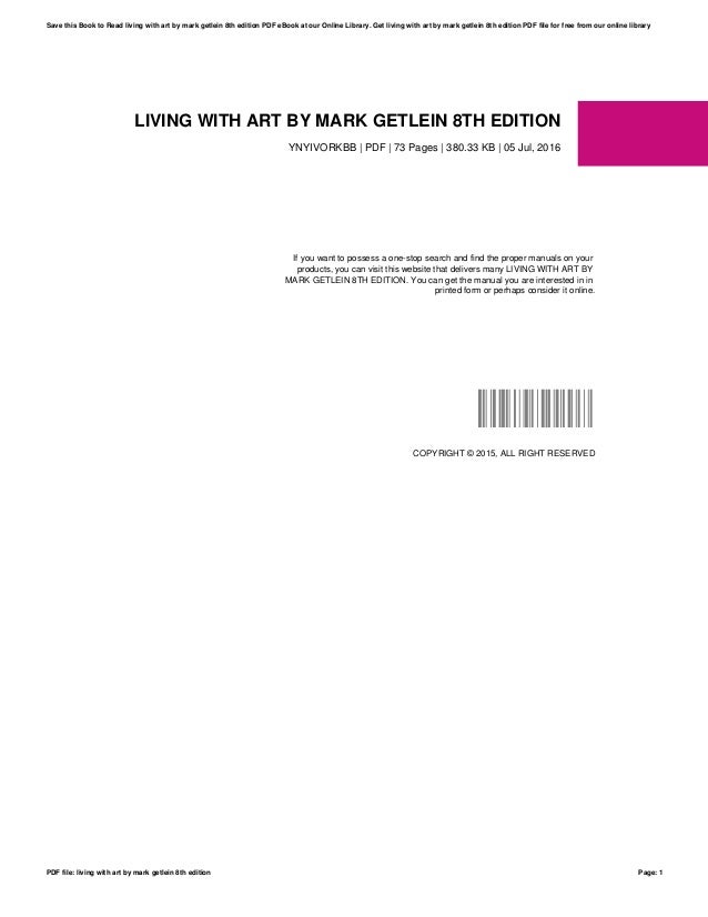 living with art mark getlein 8th edition